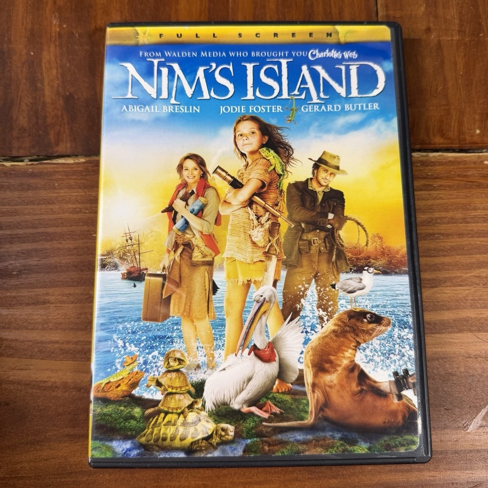 Nims Island DVD Full Screen Abigail Breslin Jodie Foster Family Adventure Movie